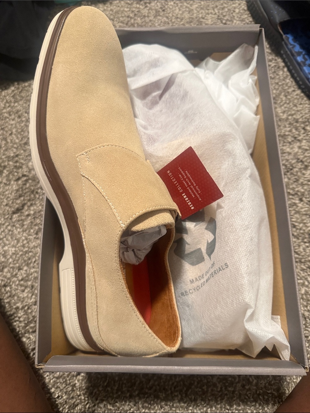 Stacy Adams Tan Suede Slip-On Loafer
